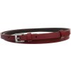 Červený dámsky úzky opasok
