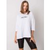 Biele dámske tričko s nápisom