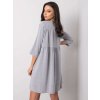 Svetlo šedé dámske voľné šaty