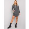 Stredne sivé mikinové šaty