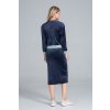 Tmavomodrý komplet mikiny a sukne