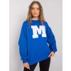 Kobaltová mikina s písmenom M