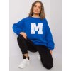 Kobaltová mikina s písmenom M