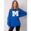 Kobaltová mikina s písmenom M