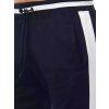 Tmavomodré pánske tepláky s bielym pruhom