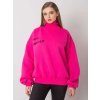 Fuchsiová dámská mikina s rolákem