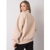 Béžová dámska mikina s rolákom