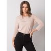 Béžové dámske tričko MINIMALIST