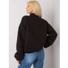 Čierna dámska mikina s rolákom