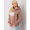 Svetlo hnedá dámska mikina s nápisom