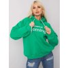 Svetlo zelená dámska mikina s nápisom