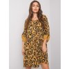 Žlté vzorované šaty