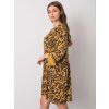Žlté vzorované šaty