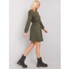 Khaki dámské mikinové šaty