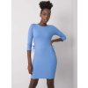 Svetlo modré dámske priliehavé šaty