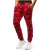 Červené camo tepláky