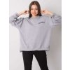 Svetlo šedá dámska mikina s nápismi