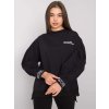 Čierna dámska mikina s nápismi