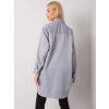 Šedá dámska oversize košeľa