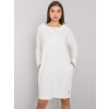 Smotanové dámske mikinové šaty