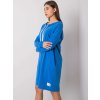Modré dámske mikinové šaty