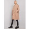 Béžový dámsky teddy kabát