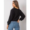Čierna dámska crop mikina