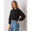 Čierna dámska crop mikina