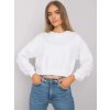 Biela dámska crop mikina