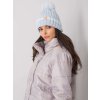Svetlo modrá zimná čiapka s brmbolcom