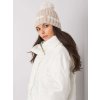Béžová zimná čiapka s brmbolcom