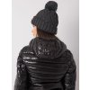 Antracitová čiapka s vrkočovým vzorom (Veľkosť ONE SIZE)