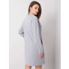 Šedé mikinové šaty s vreckami