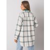 Bielo-zelená károvaná flanelová košeľa (Veľkosť S/M)