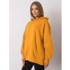 Horčicová oversize mikina bez potlače