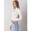 Smotanové dámske tričko s prestrihom