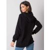 Čierna dámska mikina s kapucňou