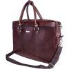 Pánska kožená bordová taška SOLIER