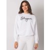 Biela dámska mikina s nápisom