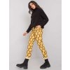 Čiernožlté vzorované nohavice