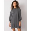 Tmavo sivé basic mikinové šaty Maretta