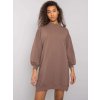 Hnedé basic mikinové šaty Maretta