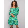 Zelené vzorované carmen šaty Edmonton