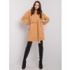 Camel dámske mikinové šaty s kapucňou