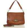 MARCO MAZZINI hnedá crossbody kožená kabelka