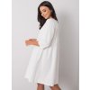 Biele dámske voľné šaty