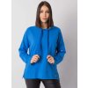 Modrá dámska mikina bez kapucne