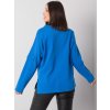 Modrá dámska mikina bez kapucne