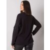 Čierna dámska mikina bez kapucne