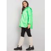Neónovo zelená dámska oversize prešívaná bunda